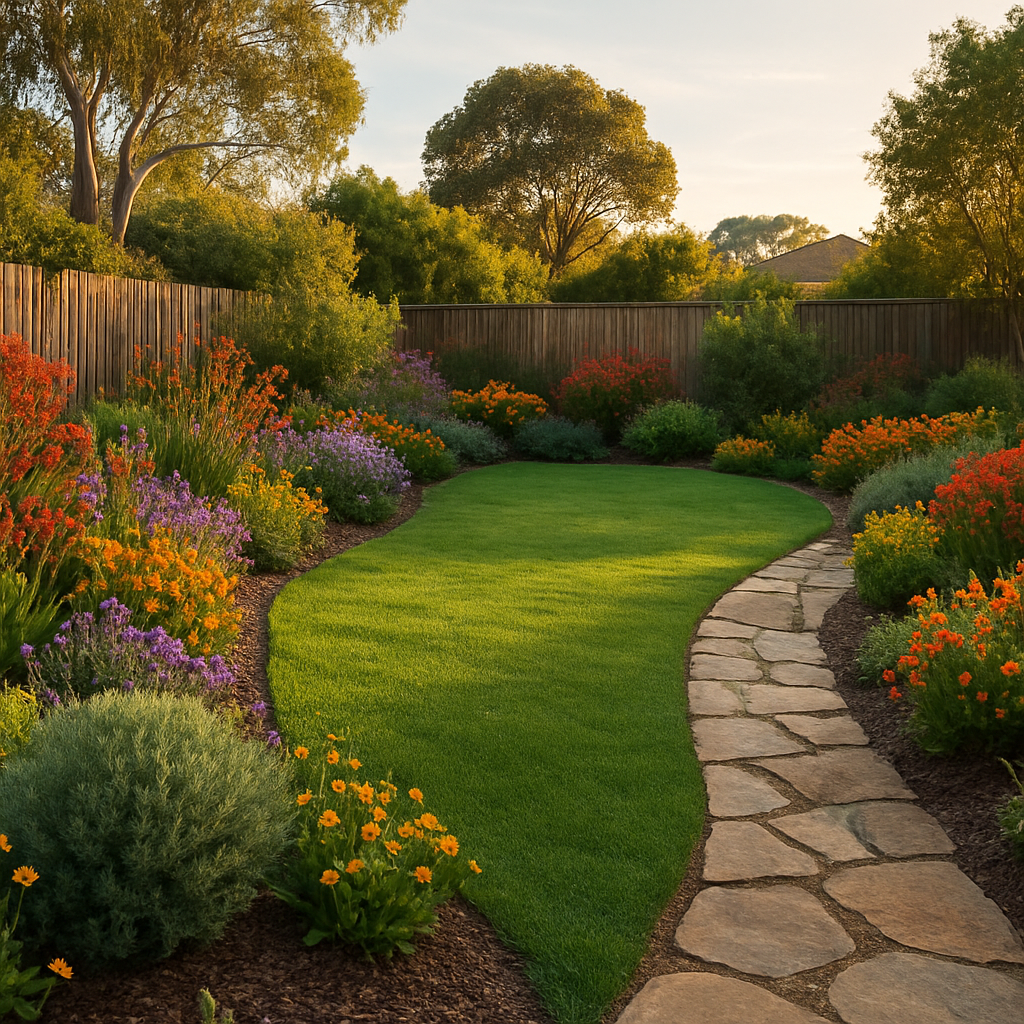 Beautiful, well-maintained Australian suburban garden